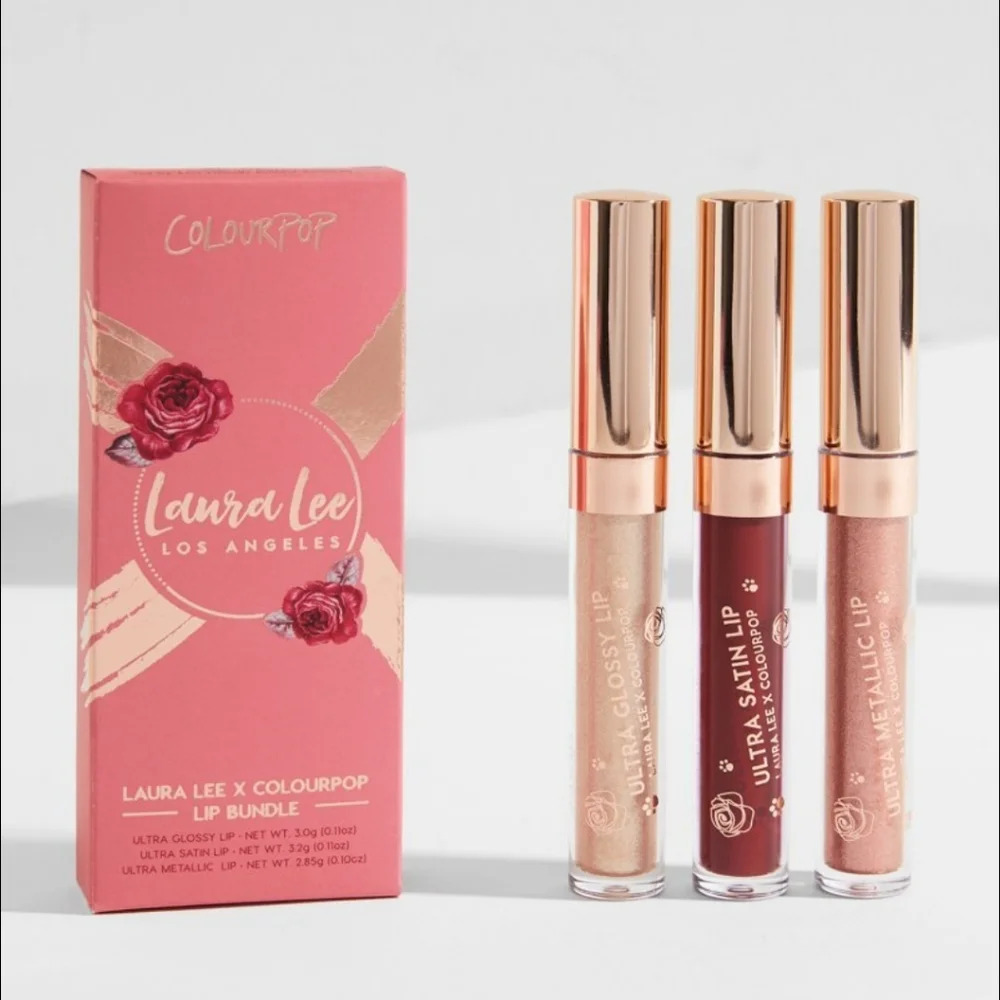 ColourPop Laura Lee Lip Trio - Wham Bam Glam -NIB